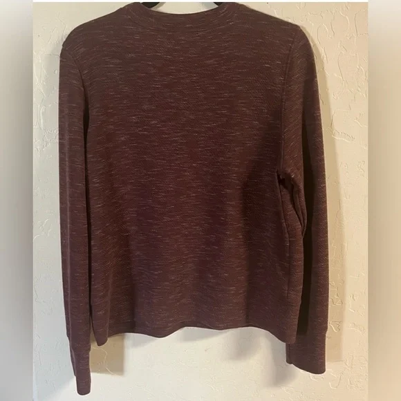 Prana Heathered Sunrise Crewneck Sweatshirt Pockets Size Medium - Picture 2 of 3